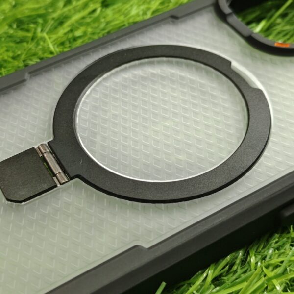 iPhone Series Foldable Magsafe Stand Armor Back Cover - Image 13
