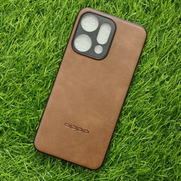 Oppo Reno 14 Pro Premium Leather Finish Back Cover - Image 8