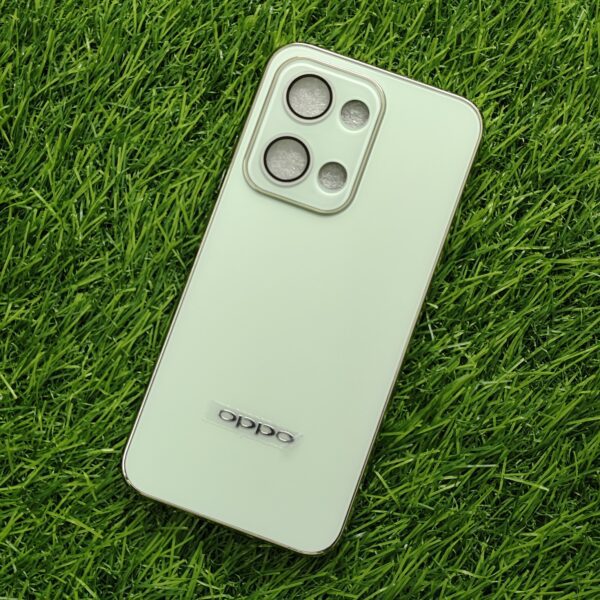Oppo Reno 13 Luxury Matte Chrome Finish Back Cover With Camera Protection - Image 6