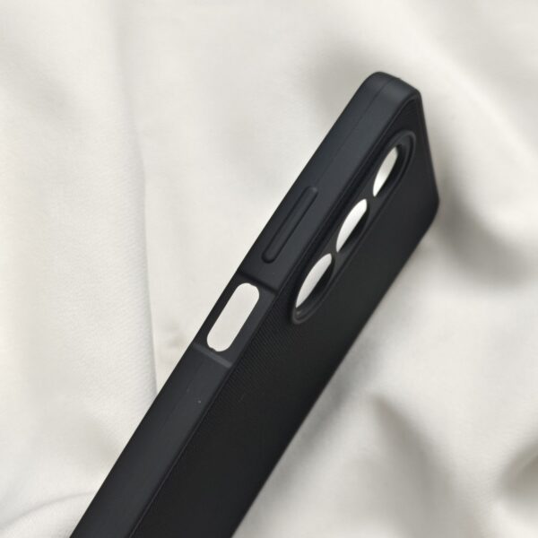 Oppo K13X Black Nilkin Back Cover with cloth inside - Image 3