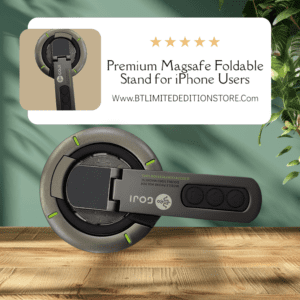 Premium Metal Foldable Magsafe Stand for iPhone Users