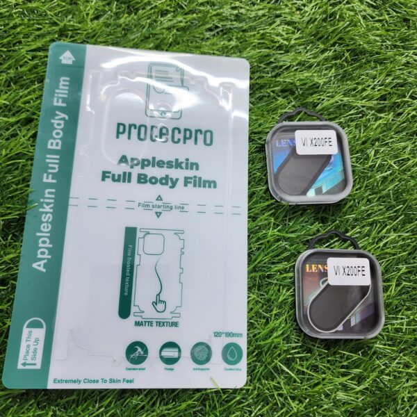 Vivo X200 FE Camera Lens Protector & Back Lamination Combo