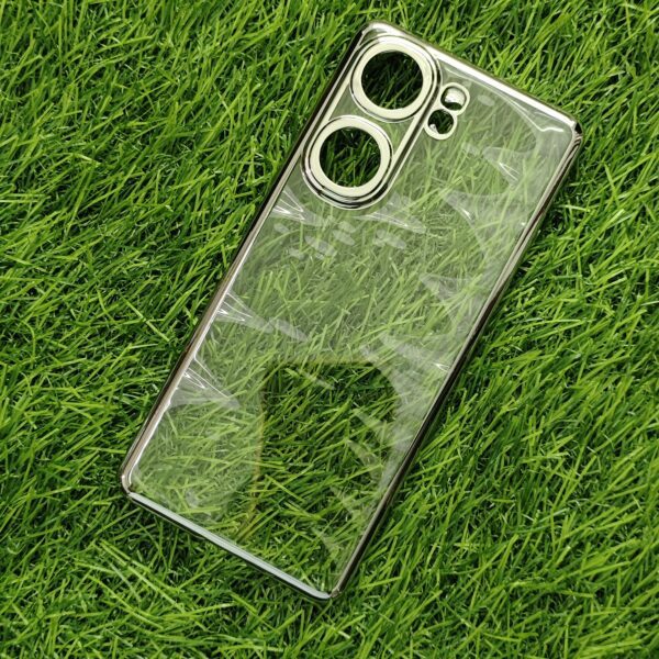 iQOO Neo 9 Pro Stylish Transparent Chrome PC Hard Back Cover - Image 6