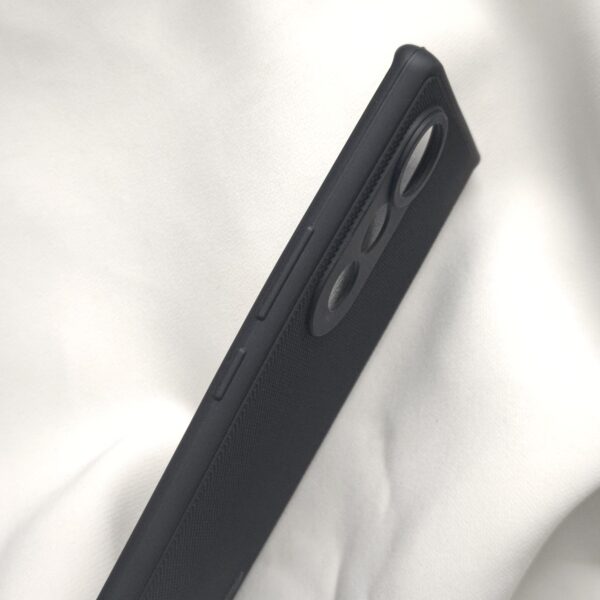 Tecno Pova Curve Black Nilkin Back Cover with cloth inside - Image 3