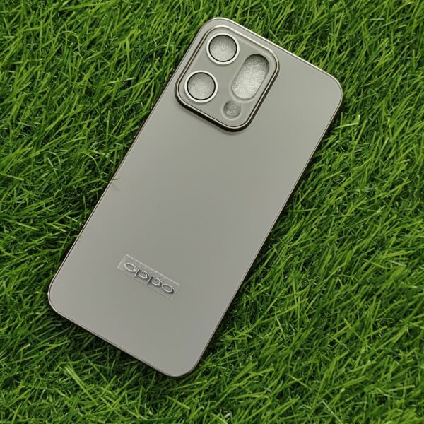 Oppo Reno 14 Pro Luxury Matte Chrome Finish Back Cover - Image 6
