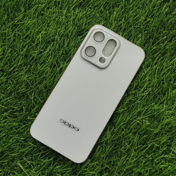 Oppo Reno 14 Pro Luxury Matte Chrome Finish Back Cover - Image 8