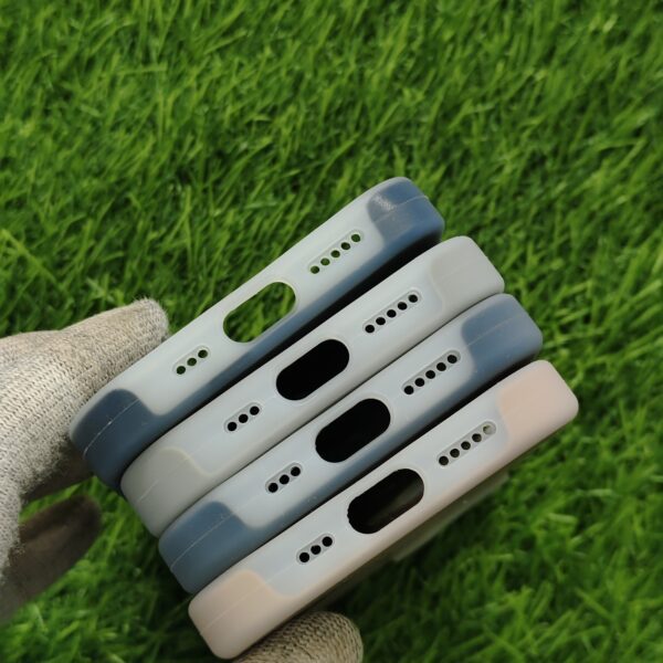 iPhone 16 15 14 13 Series Colourful Matte Silicon Back Cover With Soft Cloth Inside - Image 4