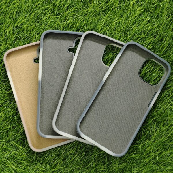iPhone 16 15 14 13 Series Colourful Matte Silicon Back Cover With Soft Cloth Inside