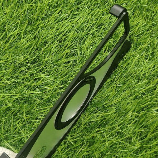 Samsung S25 Ultra & S24 Ultra Premium Metallic Foldable Magsafe Stand Transparent Back Cover - Image 3