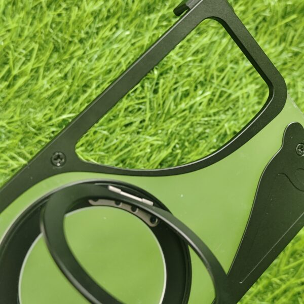 Samsung S25 Ultra & S24 Ultra Premium Metallic Foldable Magsafe Stand Transparent Back Cover - Image 9