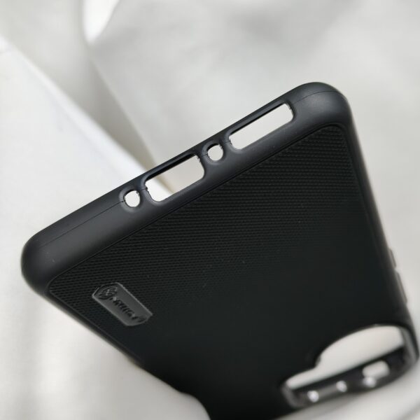 Vivo V60 Black Nilkin Back Cover with cloth inside - Image 4