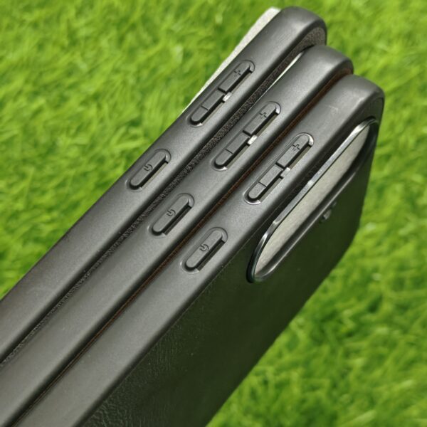 Samsung M56 Premium Leather Finish Back Cover - Image 3