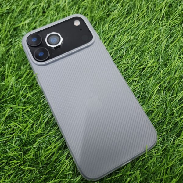 Matte Paper Thin Side Silicon Back Cover No Magsafe
