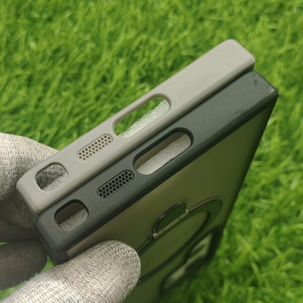 Samsung S23 Ultra Stylish MagSafe Foldable Stand Back Cover - Image 4