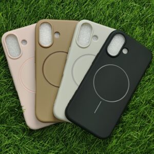 iPhone 17 & 17 Pro & 17 Pro Max Premium Silicon Beats Magsafe Back Cover With Soft Cloth Inside