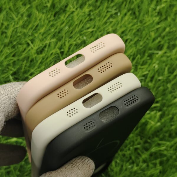 iPhone 17 & 17 Pro & 17 Pro Max Premium Silicon Beats Magsafe Back Cover With Soft Cloth Inside - Image 4