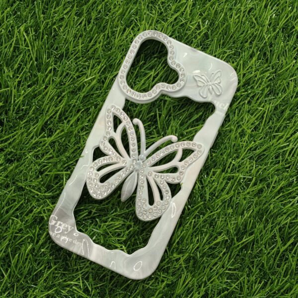 iPhone 17 & 17 Pro & 17 Pro Max Butterfly Back Cover For Girls