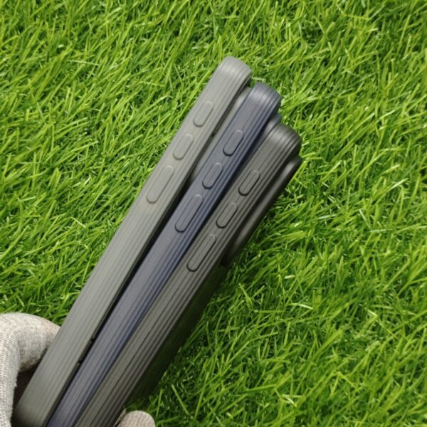 Vivo X200 FE Silicone Bumper Back Cover with soft cloth inside - Image 3