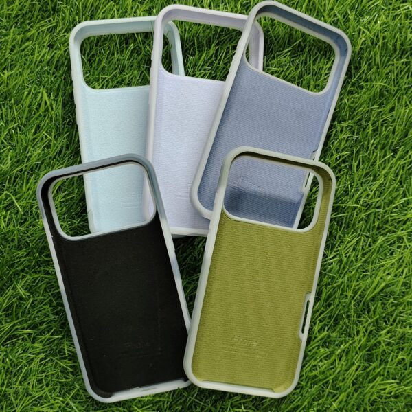 iPhone 17 & 17 Pro & 17 Pro Max Colourful Matte Silicon Back Cover With Soft Cloth Inside - Image 6