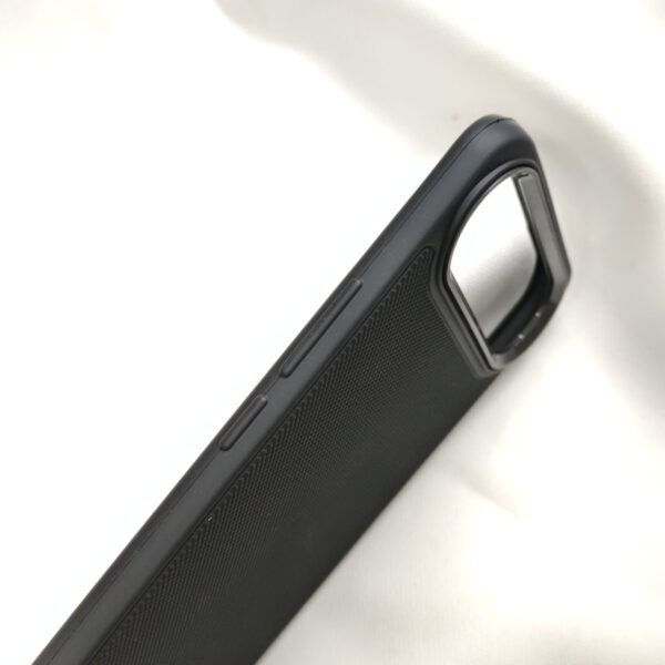Tecno Pova Slim Black Nilkin Back Cover with cloth inside - Image 3
