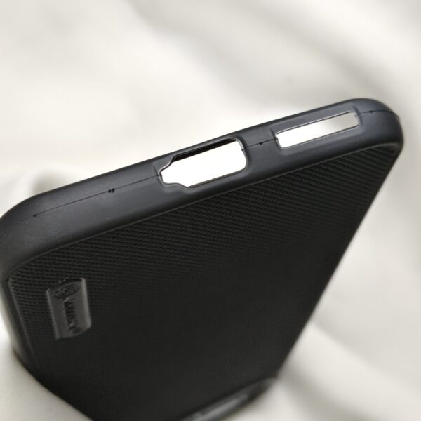 Tecno Pova Slim Black Nilkin Back Cover with cloth inside - Image 4