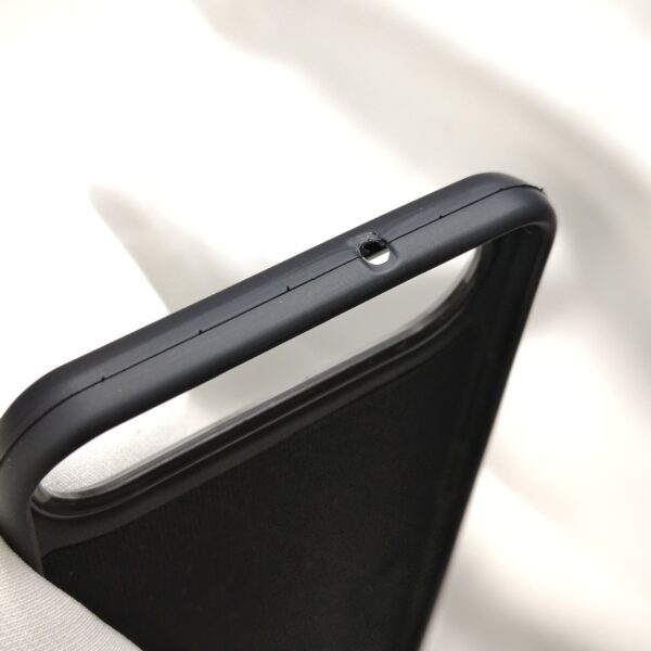 Tecno Pova Slim Black Nilkin Back Cover with cloth inside - Image 5