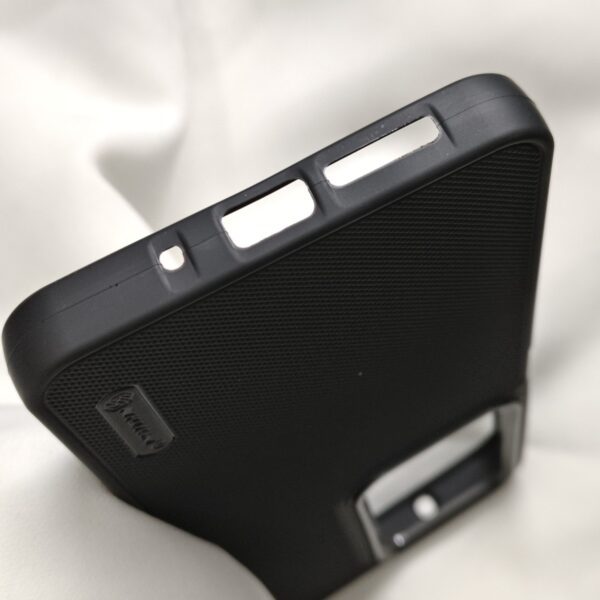 Redmi 15 Black Nilkin Back Cover with cloth inside - Image 4
