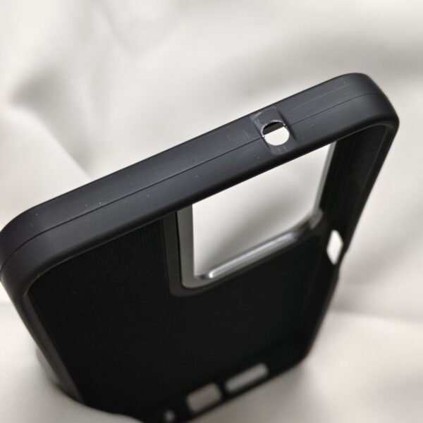 Redmi 15 Black Nilkin Back Cover with cloth inside - Image 5
