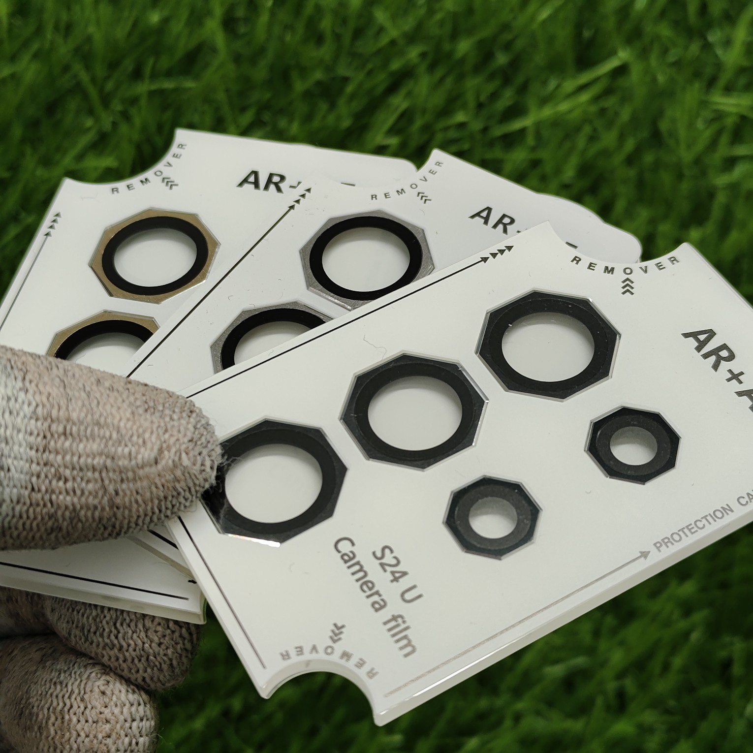 Samsung S24 Ultra Premium Hexagon Shape Camera Lens Protector - Image 3