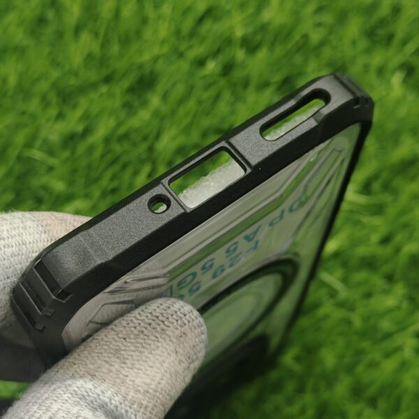 Oppo F29 & A5 Premium Transparent Armour Magsafe Back Cover - Image 4
