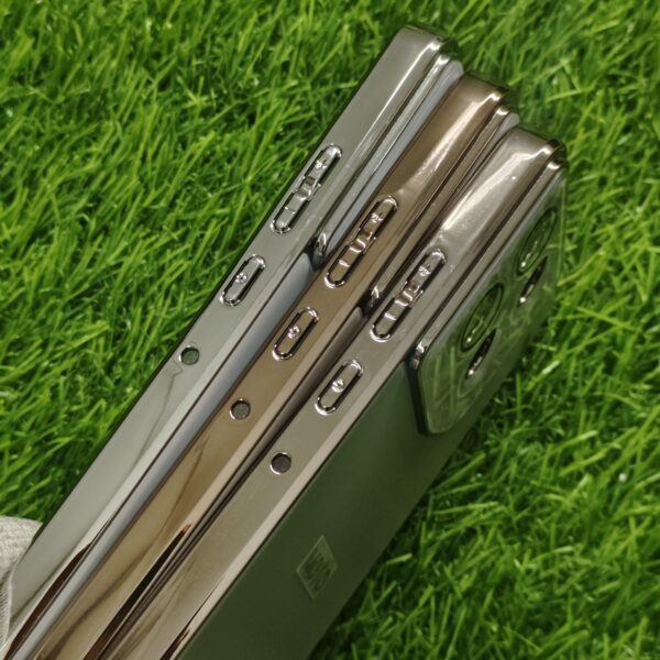Motorola G86 & G86 Power Luxury Matte Chrome Finish Back Cover - Image 3
