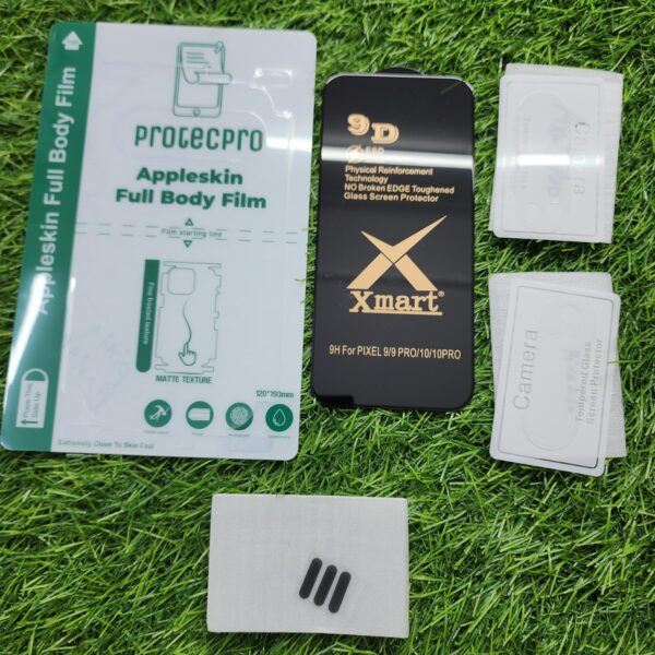 Google Pixel 10 & 10 Pro Camera Lens Protector & Back Lamination & Speaker Grill Sticker Combo