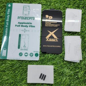 Google Pixel 9 & 9 Pro & 10 & 10 Pro Camera Lens Protector & Back Lamination & Speaker Grill Sticker Combo