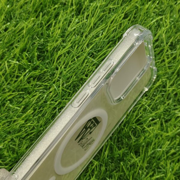 Oppo Reno 14 Shockproof Silicon Transparent Back Cover No Magsafe - Image 3