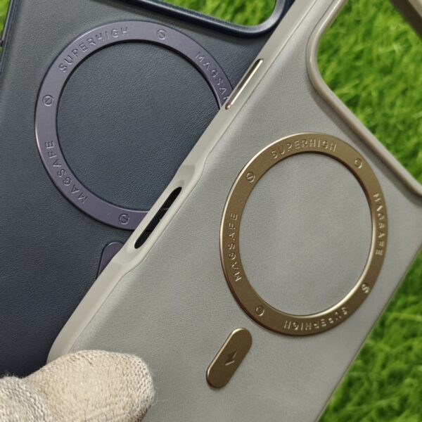 iPhone 17 & 17 Air & 17 Pro & 17 Pro Max Luxury Leather Magsafe Back Cover Tranzo - Image 7