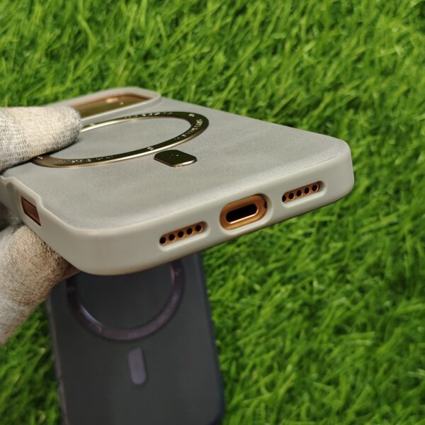 iPhone 17 & 17 Air & 17 Pro & 17 Pro Max Luxury Leather Magsafe Back Cover Tranzo
