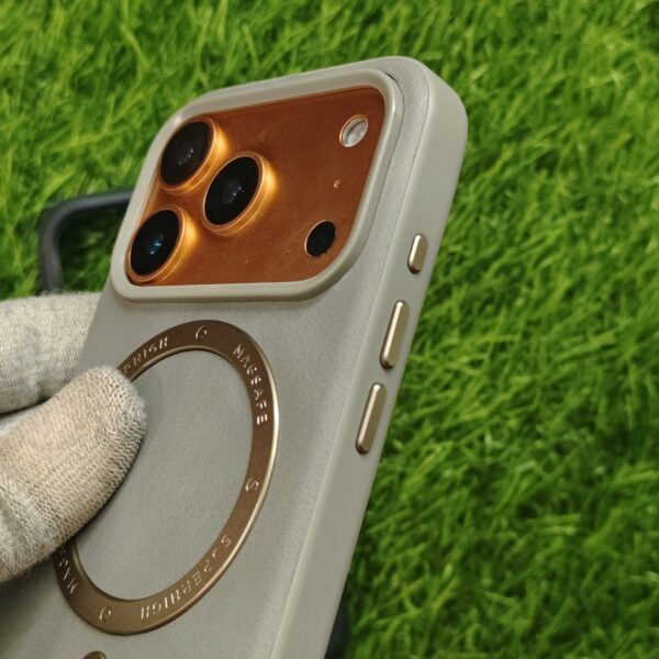 iPhone 17 & 17 Air & 17 Pro & 17 Pro Max Luxury Leather Magsafe Back Cover Tranzo - Image 9