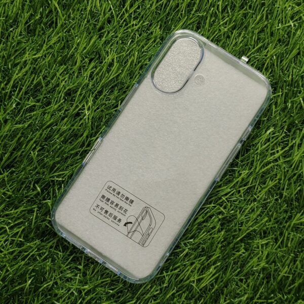 iPhone 16 & 16 Pro & 16 Pro Max Premium Matte Silicon Side Transparent Back Cover - Image 6