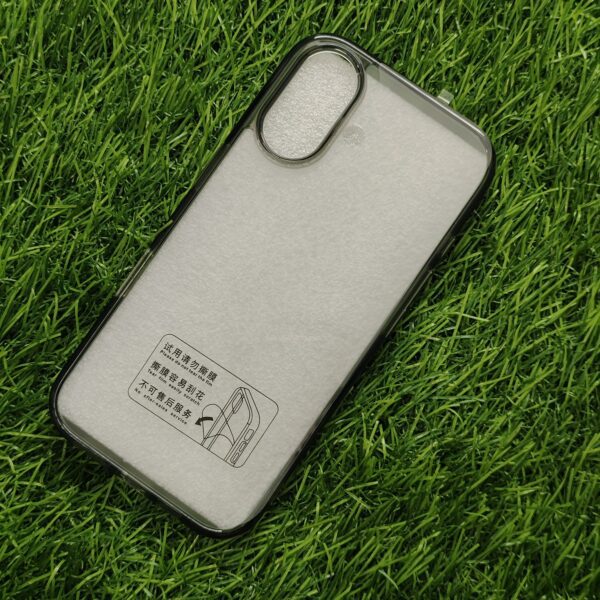 iPhone 16 & 16 Pro & 16 Pro Max Premium Matte Silicon Side Transparent Back Cover - Image 7