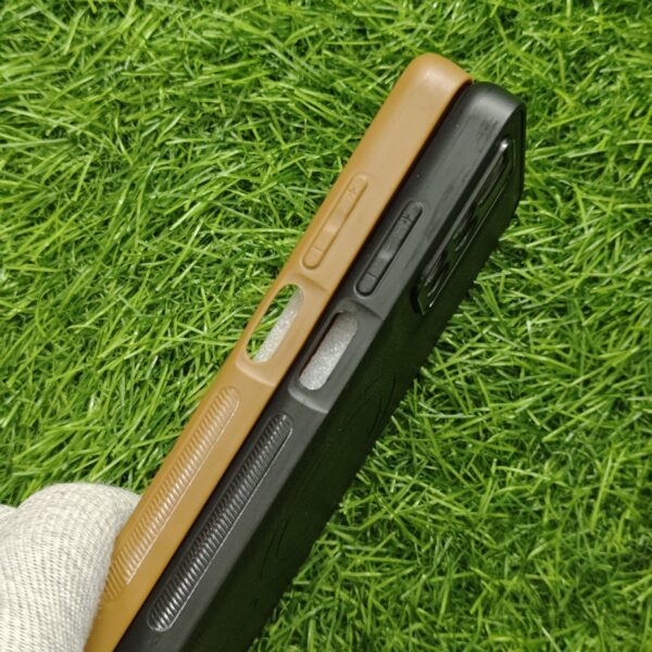 Redmi 10 Prime Premium Leather Finish Back Cover No Magsafe - Image 3