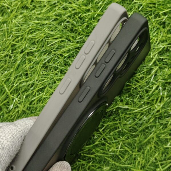 Samsung Galaxy S25 Ultra Stylish Matte MagSafe Rotating Foldable Stand Back Cover - Image 3