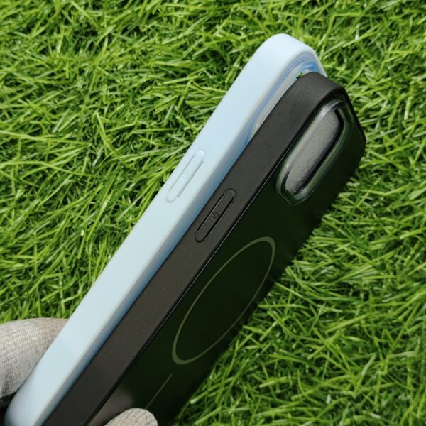 iPhone 15 & 15 Pro & 15 Pro Max Premium Matte Magsafe Side Silicon Back Cover - Image 3