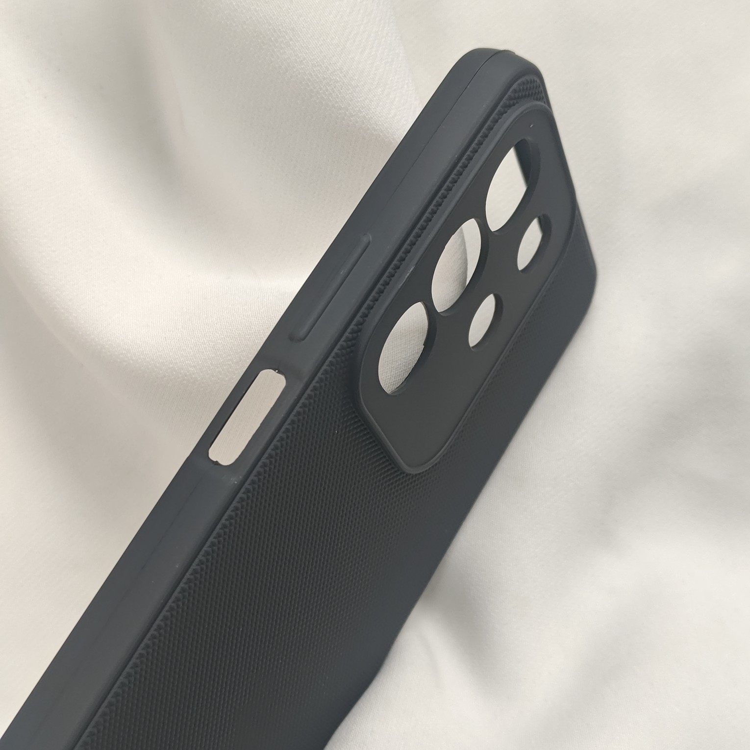 Vivo Y31 Pro Black Nilkin Back Cover with cloth inside - Image 3