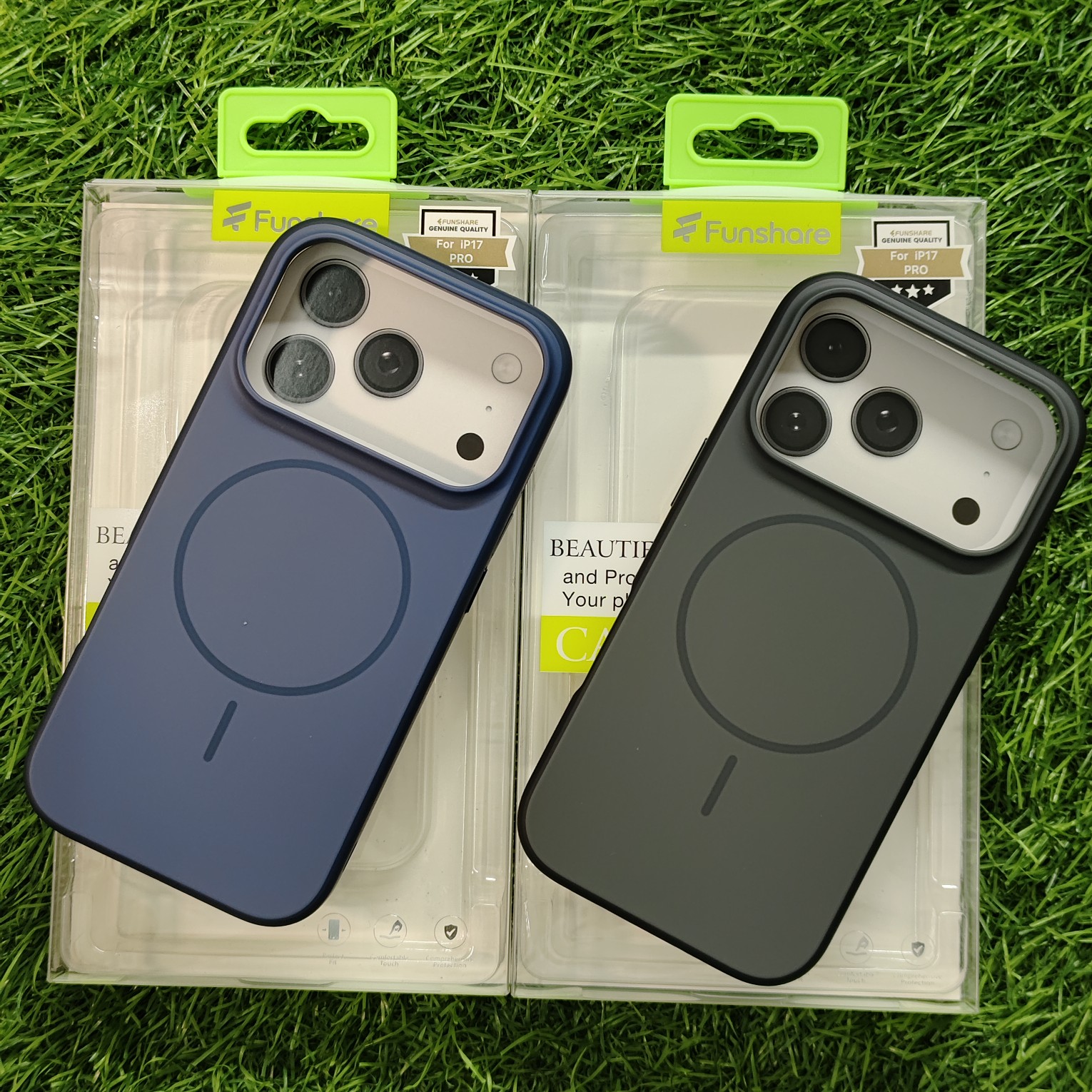 iPhone 17 & 17 Pro & 17 Pro Max Premium Silicon Magsafe Back Cover Funshare