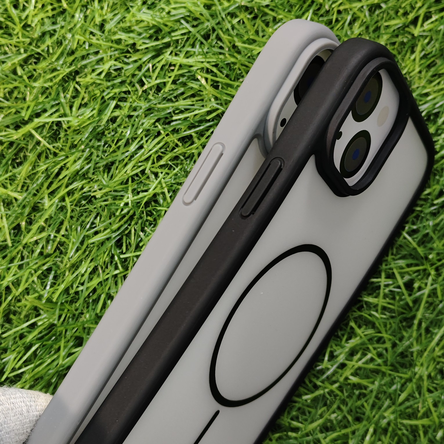 iPhone 15 Plus & 14 Plus Matte Paper Thin Side Silicon Back Cover No Magsafe - Image 3