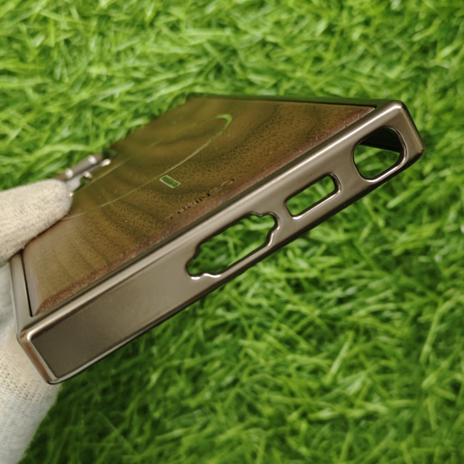 Samsung Galaxy S23 Ultra Premium Wooden Back Cover with magsafe Tranzo - Image 4