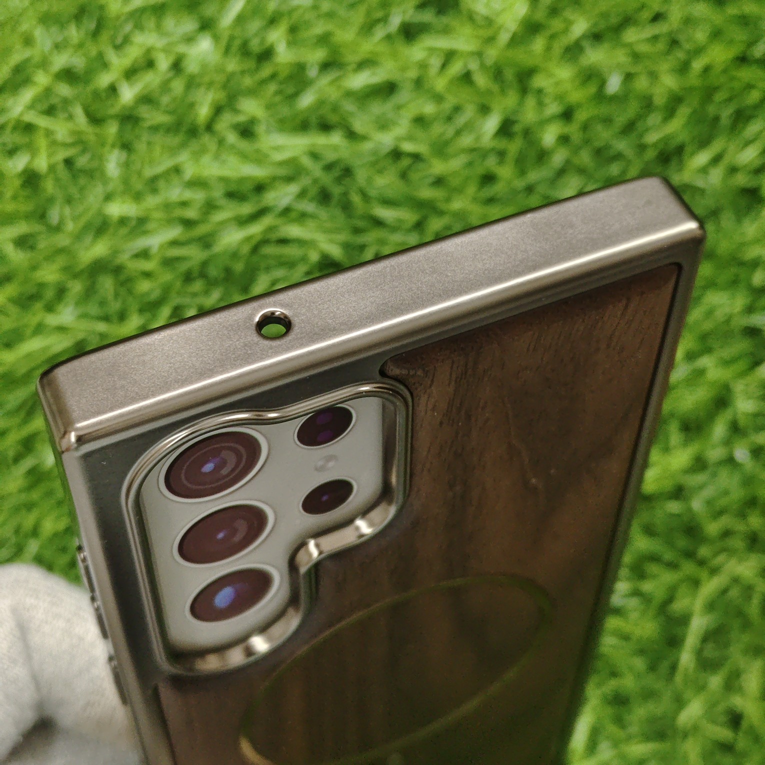 Samsung Galaxy S23 Ultra Premium Wooden Back Cover with magsafe Tranzo - Image 5