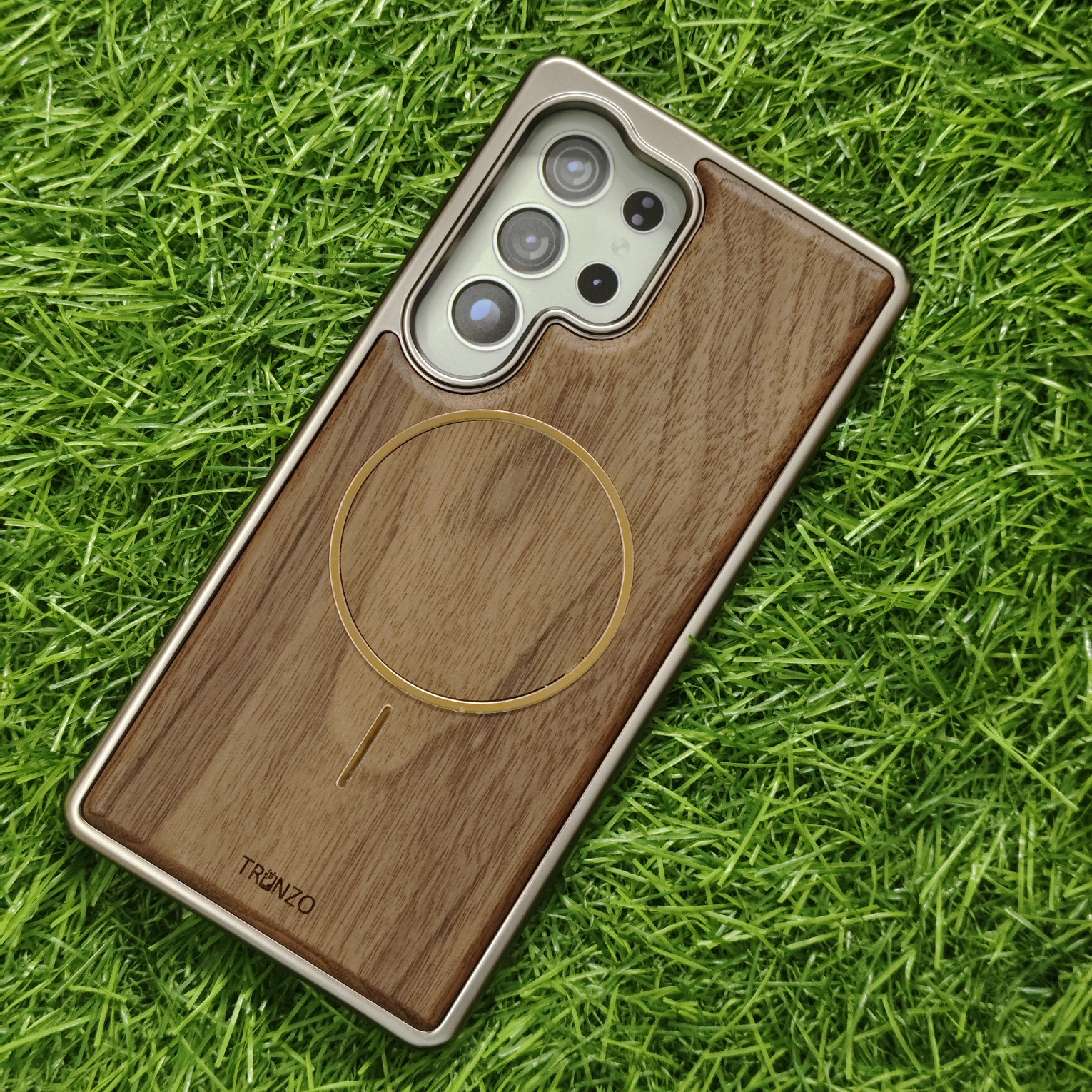 Samsung Galaxy S25 Ultra Premium Wooden Back Cover with magsafe Tranzo