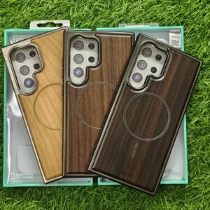Samsung Galaxy S24 Ultra Premium Wooden Back Cover with magsafe Tranzo