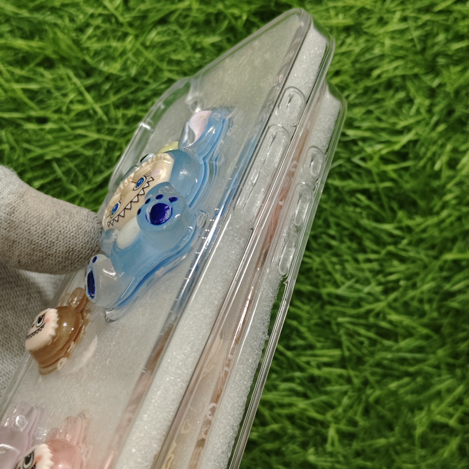 iPhone 16 & 16 Pro & 16 Pro Max Premium Transparent 3D Labubu Dolls Back Cover - Image 5